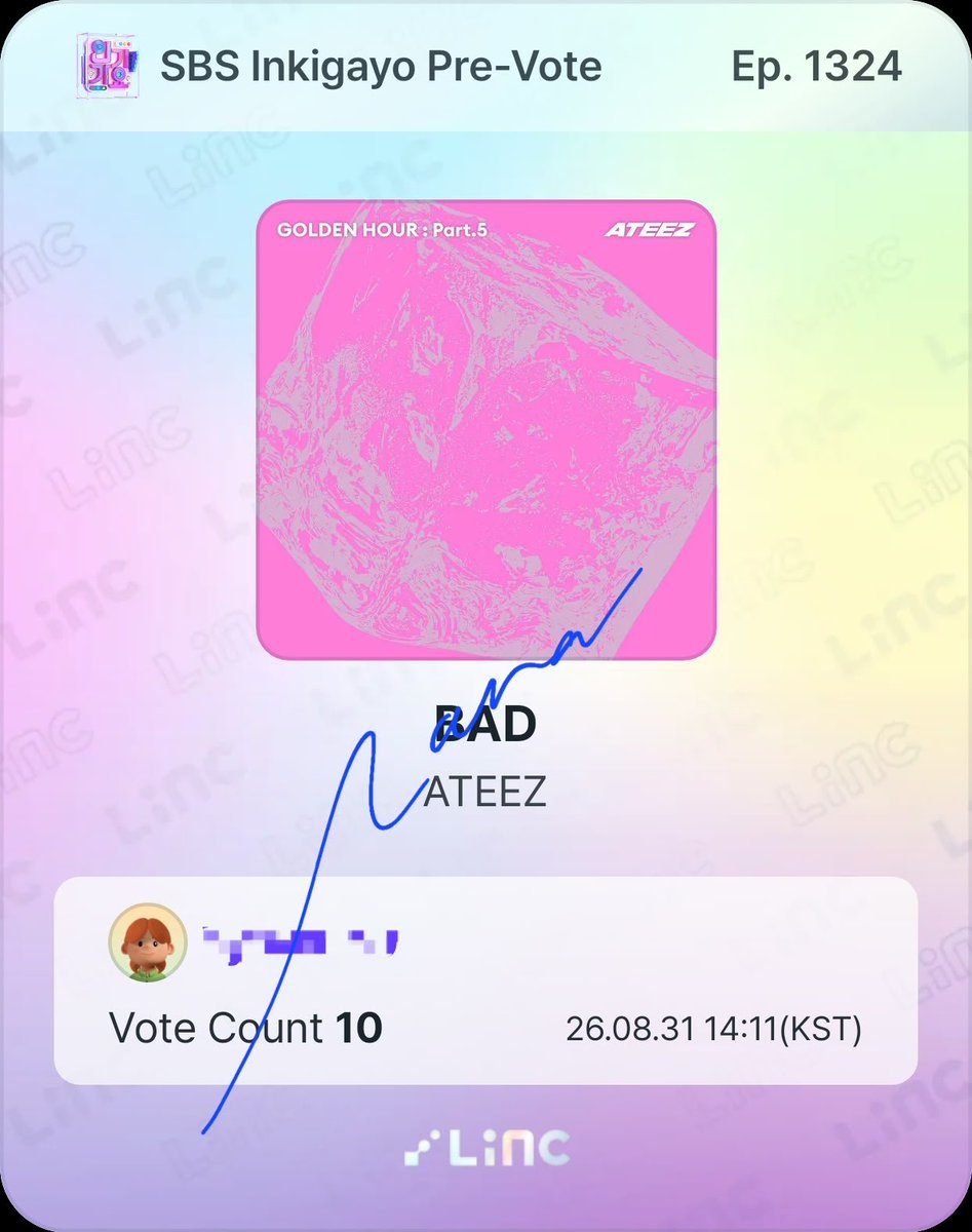 uwus4wooyoung's tweet photo. let's keep this up, atinys !!! 🥹🫶

this is also your reminder that in LiNC, voting is DAILY from Monday (08/31) until Friday (09/04).

which means that you can drop up to 300 fanpoints per account PER DAY so everytime you have the opportunity to collect fps, please do so! https://t.co/AVYWwFM0Lq