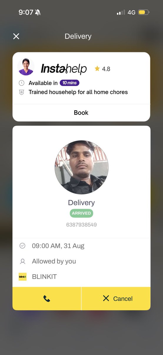 AwareIndian4u's tweet photo. @blinkitcares This guy again came to my door. Why? I thought you stopped his delivery https://t.co/AKDhmBmHo0