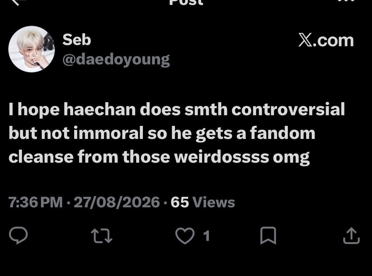 haefzone's tweet photo. @kdoiechuu Fandom mu juga gak takut kah ini berbalik ke bias mu? Lagi bahas apa tiba tiba doa begini https://t.co/j9jqJusnR3