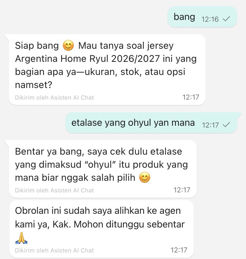 naiyulllll's tweet photo. sekarang udah ada pesan otomatis😭😭 https://t.co/IxuBSuytaK