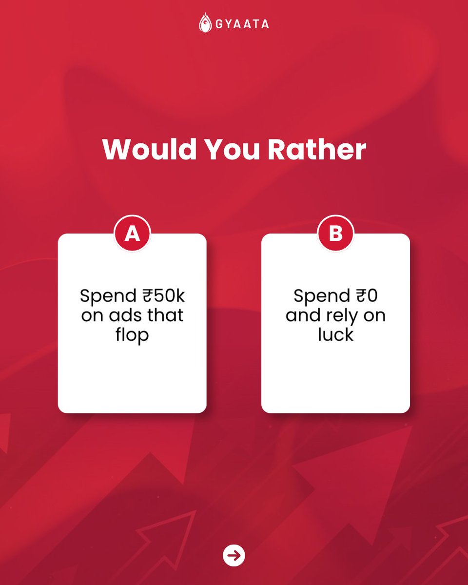 gyaatasolutions's tweet photo. Every business owner has been stuck picking between two "bad" options. Play along, pick your answers, and see if your instincts match what actually works.
#WouldYouRather #BusinessOwnerLife #MarketingPoll #GyaataGames #SmallBusinessMarketing #MarketingStrategy https://t.co/Y5SBxMDtyU