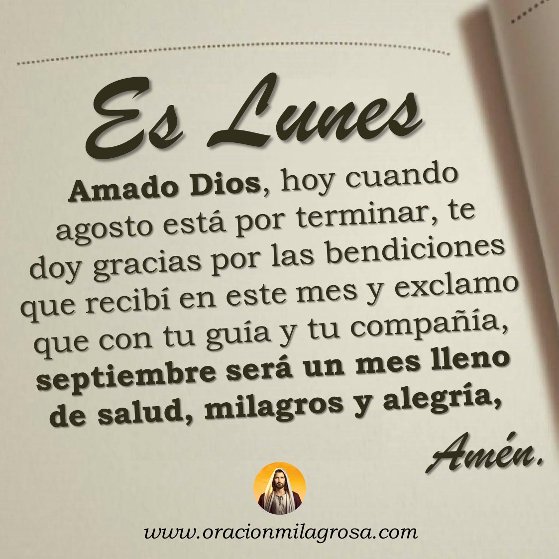 oracion_milagro's tweet photo. Oración para hoy lunes 31 de agosto 👉 https://t.co/2qov5dbtIY ✨ https://t.co/8Ybgpelgkl