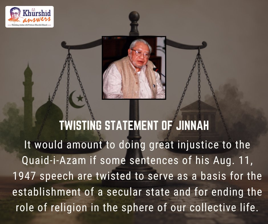 KhurshidAnswers's tweet photo. The Quaid-i-Azam expressly said that Pakistan means, along with independence, the protection of Islamic ideology that has been bequeathed to us as a valuable gift and treasure. He hoped for the cooperation of all for this end. https://t.co/4gIHF3wMnY