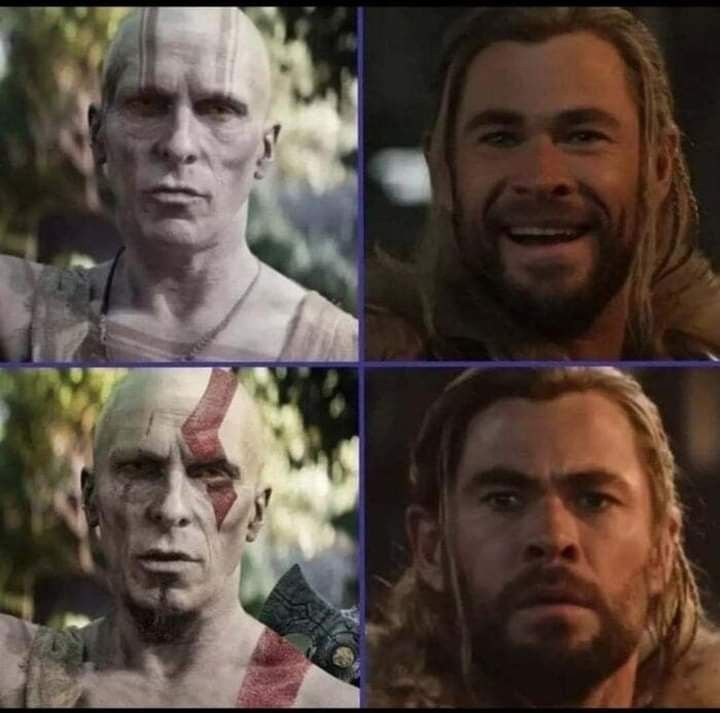 Men_Queue's tweet photo. A battle btw God of thunder v God of wars?
Who's winning? https://t.co/s8cE7WuFqk