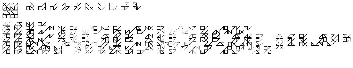 YOalphabet's tweet photo. https://t.co/wu7gCzeePT
#YOalphabet #neography #conlang #llm #interface #InterfaceDesign #Typography #GenerativeDesign #MinimalFont #GlyphDesign #ModularFont #Phonetics #Binary #UI #EsotericLanguage https://t.co/LF3uvTtNlF