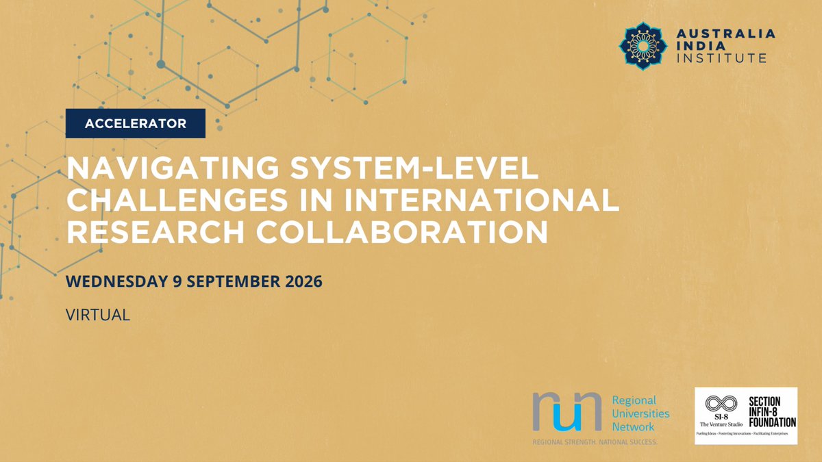 AIUIndia's tweet photo. 📢 AIU shares the second UTTHAN Pathways Accelerator session:
🌏System-Level Challenges in International Research Collab.
📅 9 Sept | 9:30–12:00 IST
💻 Online via Zoom
Register Here: https://t.co/KHjlQcaPzi

@profvinaypathak 
#AIU #UTTHANPathways https://t.co/tbSVz2qV3d