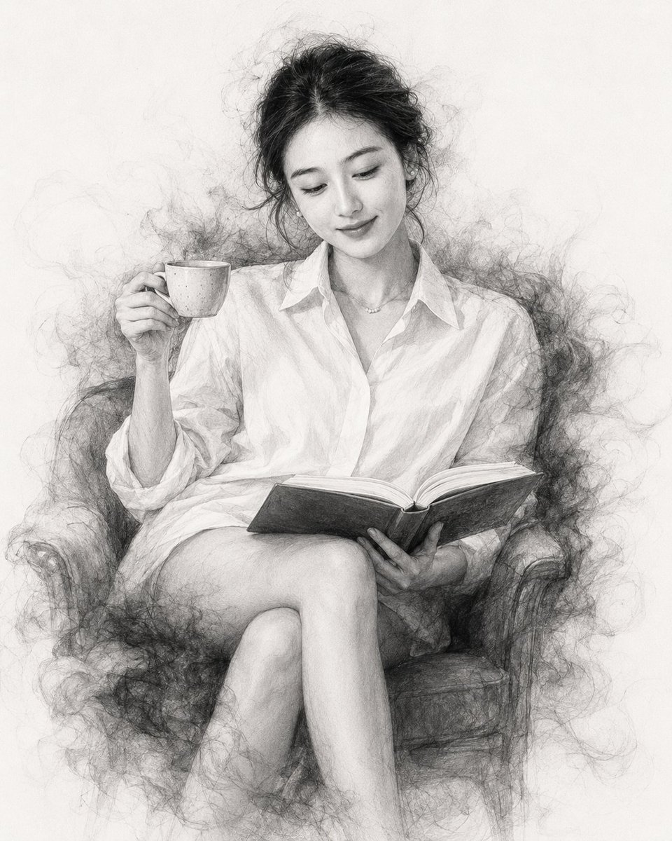 Charcoal and Pencil Artistic Portrait