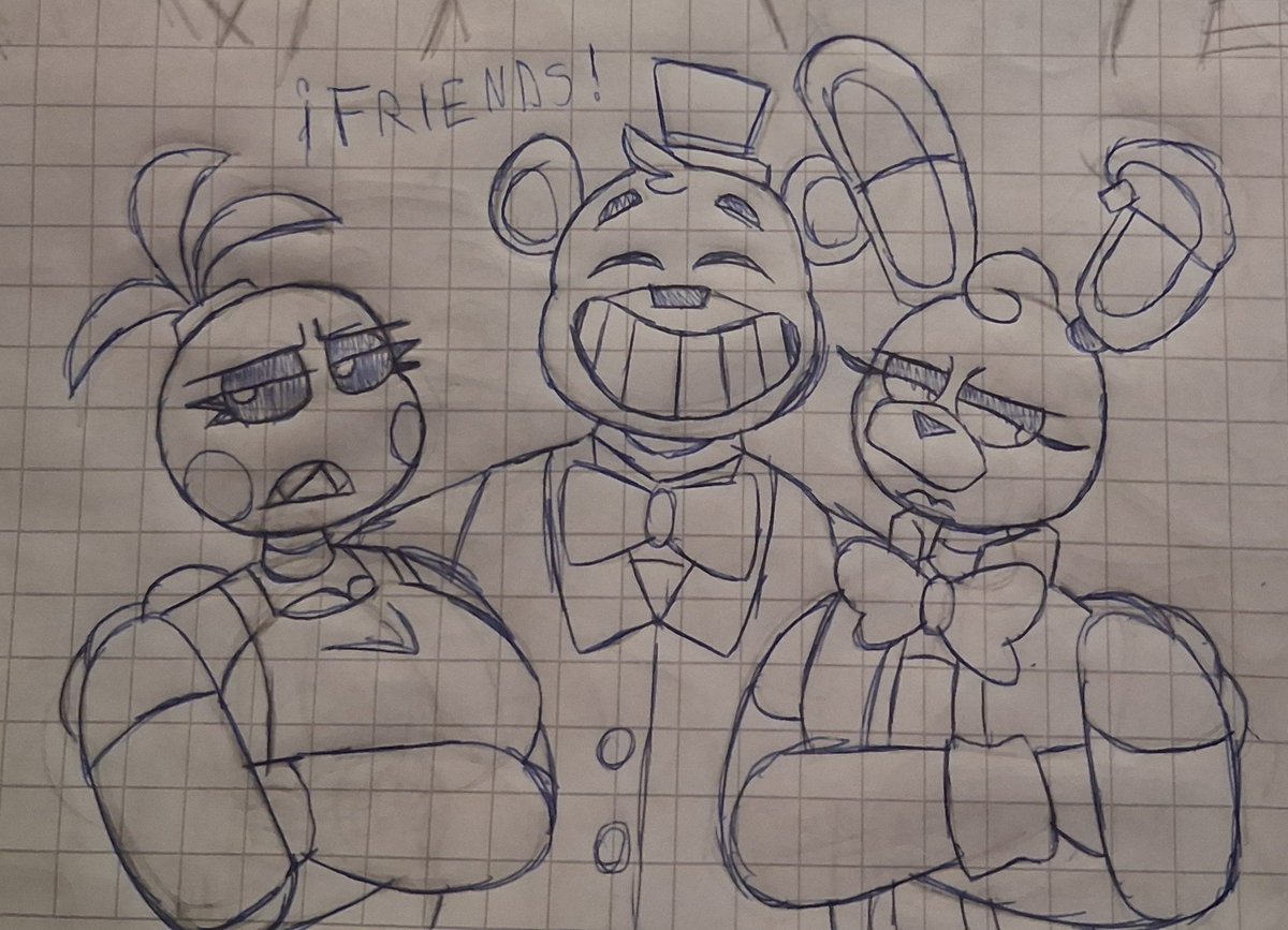 TheSpider06's tweet photo. Affectionate trio 
#FNAFfanart https://t.co/1YSEQvNG5b