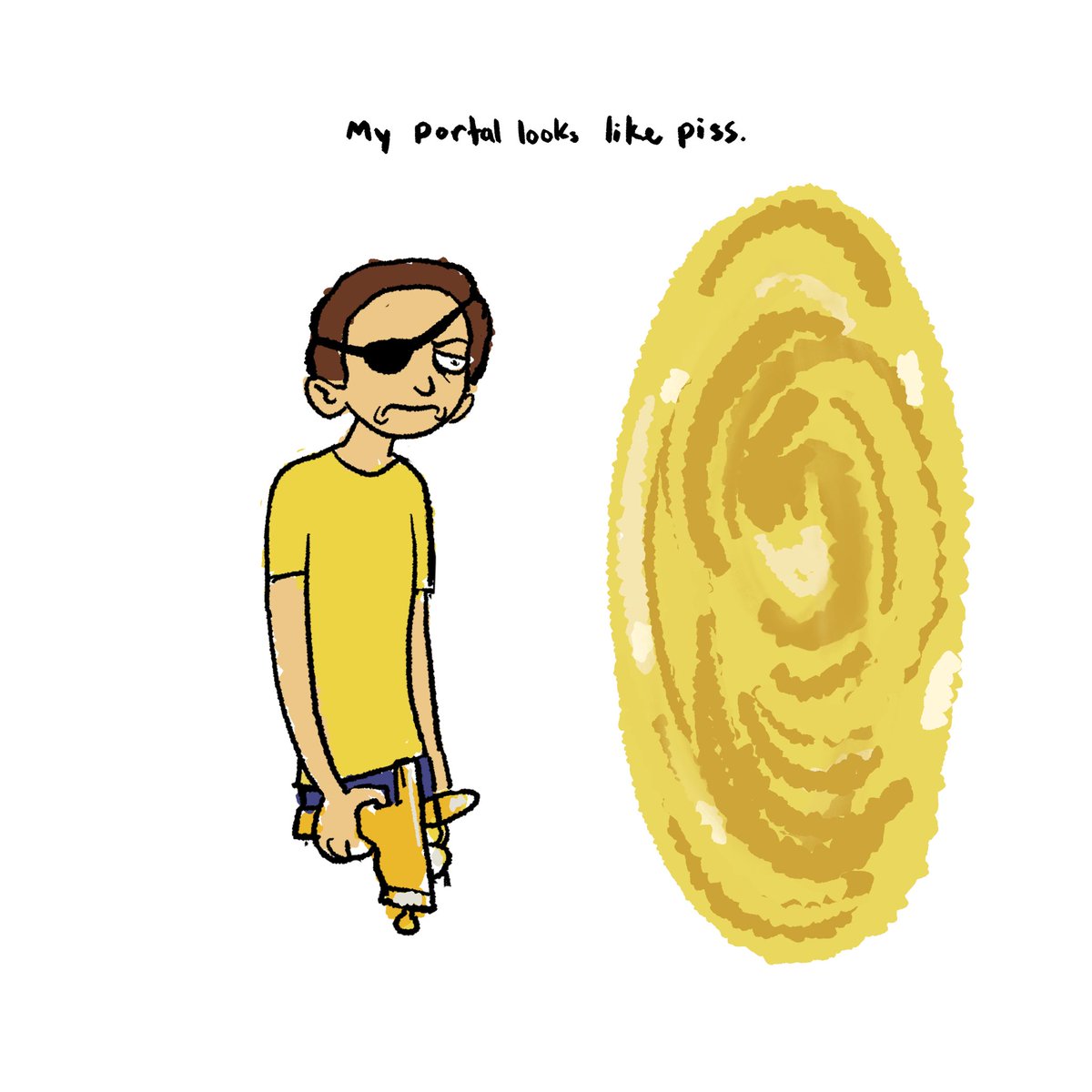 bigharebrain's tweet photo. pee #evilmorty https://t.co/eEZP8JSv8n