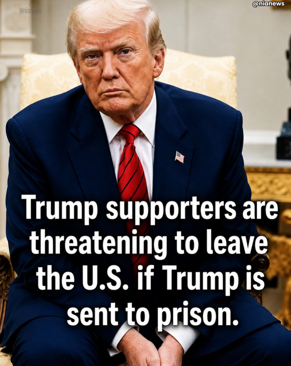 HazelLiaqa4848's tweet photo. How would you feel if Donald Trump go to jail?

Would you leave country or be happy? https://t.co/4cIDMB7J6f