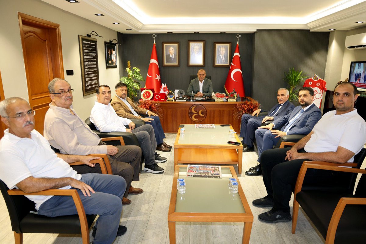 adanaticodasi's tweet photo. Yönetim Kurulu Başkanımız Yücel Bayram,  Yönetim Kurulu Başkan Yardımcımız Mehmet Haştaş,  Yönetim Kurulu Üyelerimiz Cengiz Yılmaz ve Kazım Bozan; MHP Adana İl Başkanı Hakan Yıldırım ve Yönetim Kurulu Üyelerine hayırlı olsun ziyaretinde bulundu.

Ziyarette, Adana’nın ekonomik ve ticari gelişimi başta olmak üzere kentimizin geleceğine yönelik değerlendirmelerde bulunularak karşılıklı görüş alışverişinde bulunuldu.

#AdanaTicaretOdası