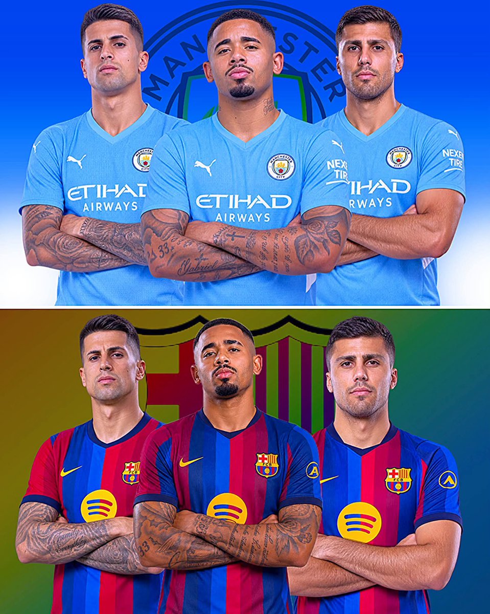 Mosharof221's tweet photo. From teammates to rivals, now Barcelona has reunited them 💙❤️🔥 https://t.co/wr1Tb4I541
