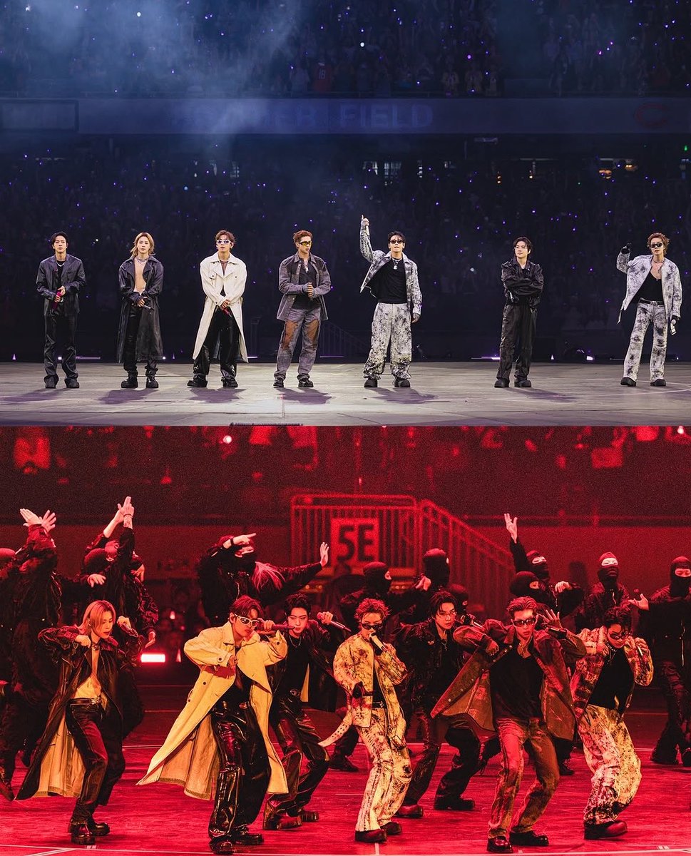 btschartsxdaily's tweet photo. [NEWS] #BTS wore custom Diesel looks for the Chicago stop of their WORLD TOUR ‘ARIRANG’, designed by Creative Director Glenn Martens [Thread]🔥
https://t.co/fsTyDoRfms https://t.co/RIrtBY6zqM