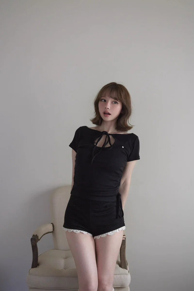 andmary в X: „Rill ribbon tops color ivory/black ¥8,800-tax in