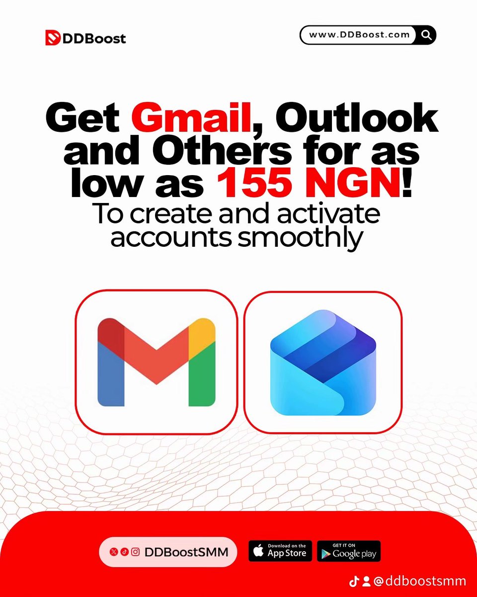 DDBoostSMM's tweet photo. Emails For Account Verification ๐ฉ
Gmail for Facebook ๐ง
Gmail for TikTok ๐ง
Gmail for Instagram ๐ง
Gmail for Tinder ๐ง
Gmail for Snapchat ๐ง
Gmail for verification ๐ง
Gmail for activation ๐ง
Email for verification ๐ง
#ddboost #gmailaccount #emailverification #gmailtips #gmail https://t.co/uWhE2F66tK