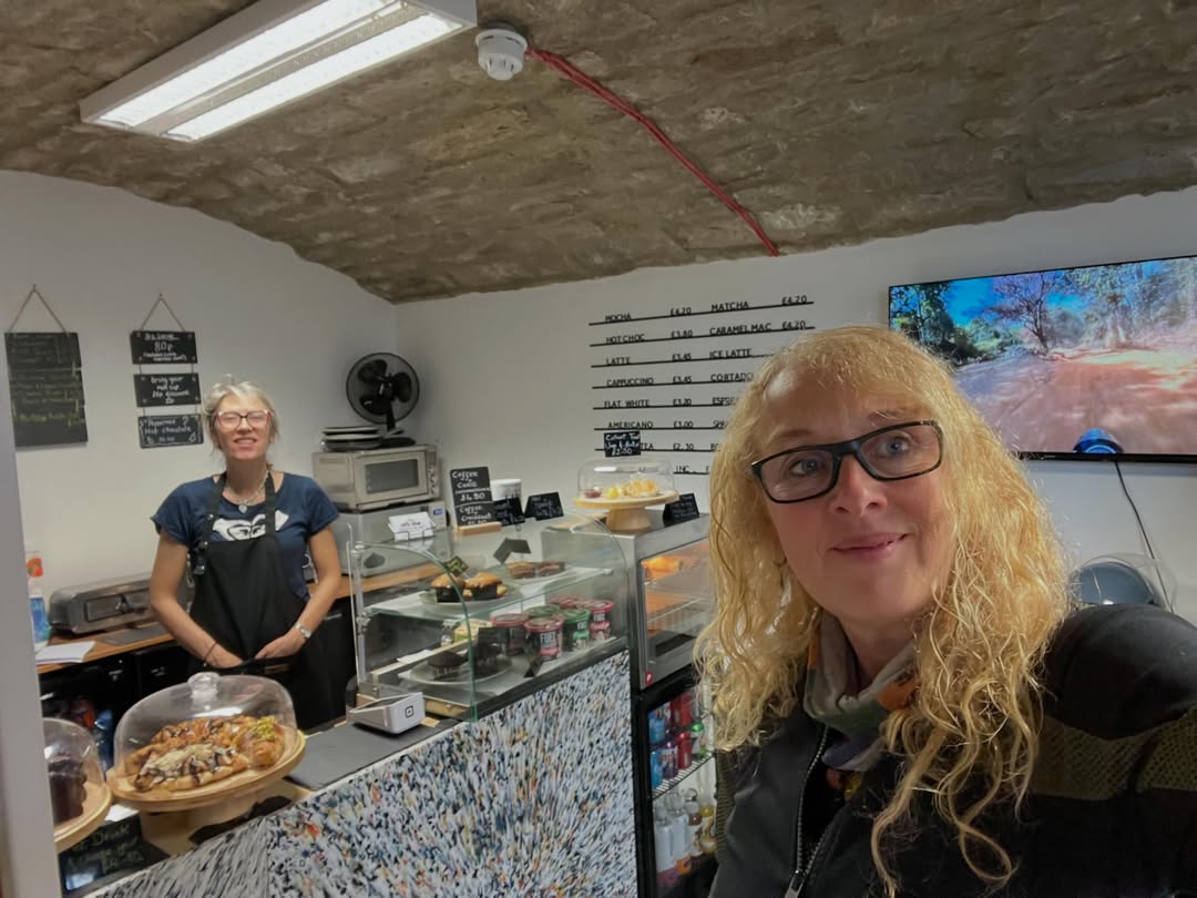 LavernaFayeks's tweet photo. I rode through the rain today to support a friend taking over her own motorcycle café. Most people wait for the perfect moment to pursue a dream. Life’s short—do it now. Good luck, Carla, and enjoy the great coffee. https://t.co/zvBuK0oRye