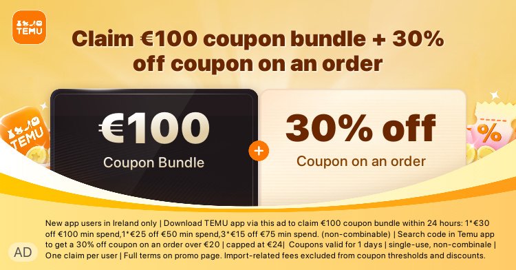 AntoniusXC's tweet photo. 👋 Want to unlock the ultimate shopping experience? 🔑 Click https://t.co/QTw5q88uw3 to get your €100 coupon bundle! 🛍️ It’s like shopping in a treasure trove—endless possibilities! 😍 Ad. https://t.co/r041yoDqmm