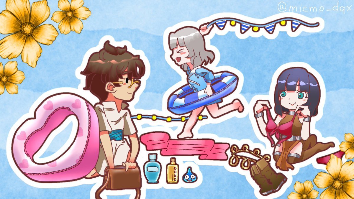 micmo_dqx's tweet photo. #今月描いた絵を晒そう
今月めちゃ絵描いた
水着、ジェラピケ、トラシュカ支度、新エテーネ服の妹 https://t.co/cavd0Aom0c