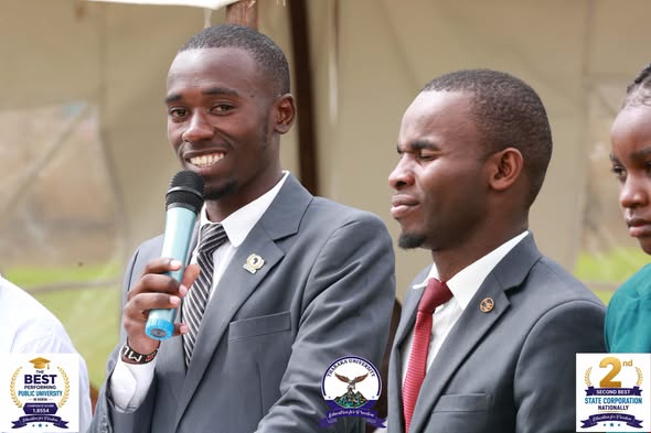 TharakaUni's tweet photo. The Tharaka University Students’ Association (TUSA) leadership is taking part in the ongoing First-Year Students’ Orientation, helping new students settle into university life and understand the support structures available to them.

TUSA Chairperson Kennedy Mwaniki introduced the association’s leaders, who shared their respective roles and responsibilities, guiding first years on who to approach whenever they need support, representation, or assistance.

The student leaders also warmly welcomed the 2026 cohort to Tharaka University, encouraging them to embrace campus life, build meaningful connections, and make the most of the opportunities ahead.
#TharakaUni #FirstYears #2026OrientationDay #DivineUniversity #EducationForFreedom