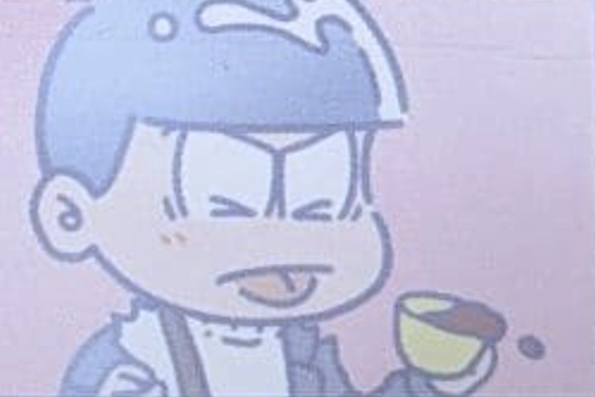 AngelBrews's tweet photo. Karamatsu drinking his Angel's coffee https://t.co/iZn6YKkV6O