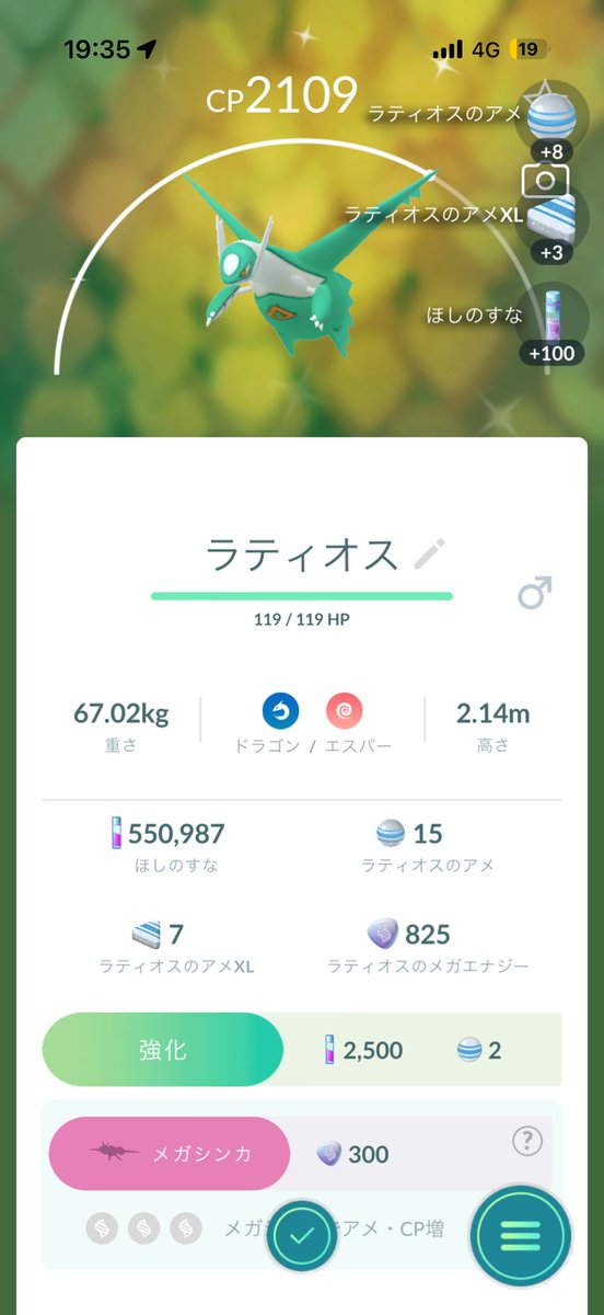 necochi9's tweet photo. 最近復帰したポケモンGO
ラティオス全然捕まらないけど
色違い両方でた！
ラティアス1体目、ラティオス6体目くらい？で出た https://t.co/gy811sTEzO