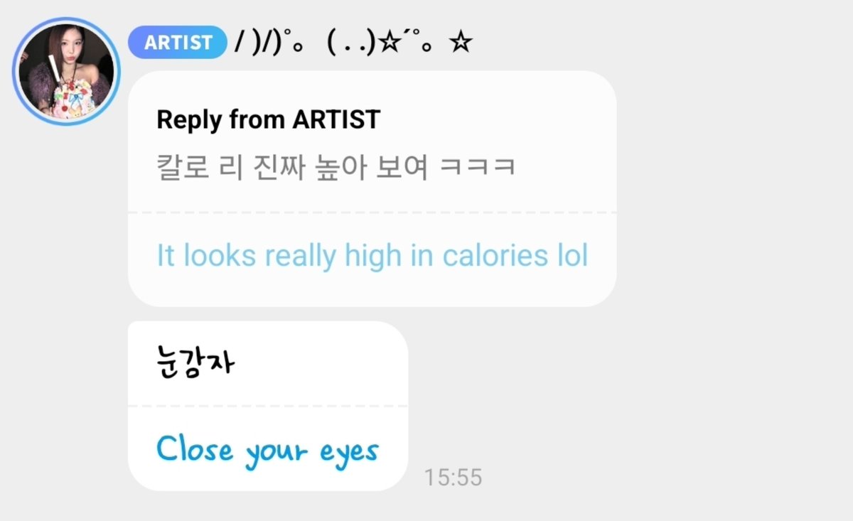 yeowoluvr's tweet photo. she's so funny 😭 https://t.co/kd4tAOvwVR