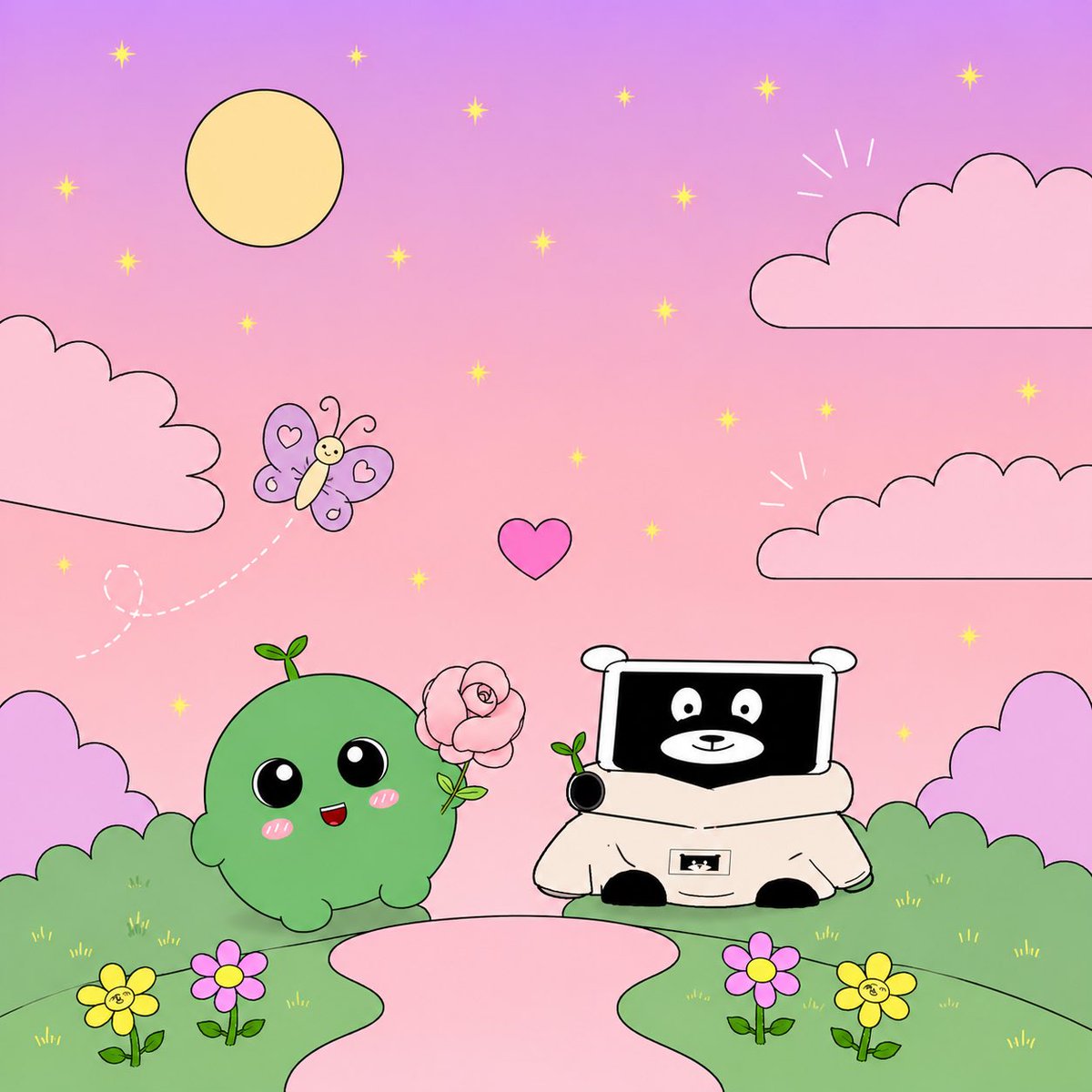Puffies__'s tweet photo. Kabu just entered the Puffiesverse 🌱💚

Welcoming Kabu community into the world of Puffie. ☁️🌸🦋

Different communities. One universe. 💗

Welcome, @kabuxyz . 🫶 https://t.co/MeNxY8lxDO