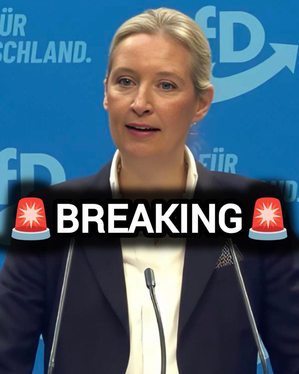 springfield1952's tweet photo. Alice Weidel, de waarschijnlijke toekomstige leider van Duitsland, zegt: “In mijn eerste 100 dagen zal ik de grenzen sluiten, sociale uitkeringen voor migranten afschaffen en Duitsland’s grootste uitzettingen uitvoeren.” https://t.co/Me8yzQgm01