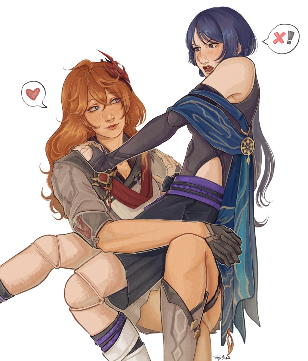 tvoyasashi's tweet photo. i love genderbending sm #chiscara #lohen #genshinfanart https://t.co/SmHuEoRmOl