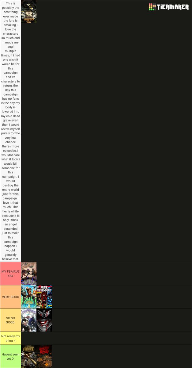 Goocicle's tweet photo. My just roll with it (jrwi) campaign tierlist!!!!!! ^_^ #jrwi #justrollwithit https://t.co/CrCugRtJcz