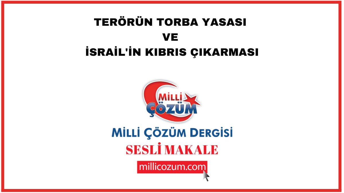 millicozum's tweet photo. Terörün Torba Yasası ve İsrail'in Kıbrıs Çıkarması https://t.co/DsKNcFP19H https://t.co/zxJtFGDxmu