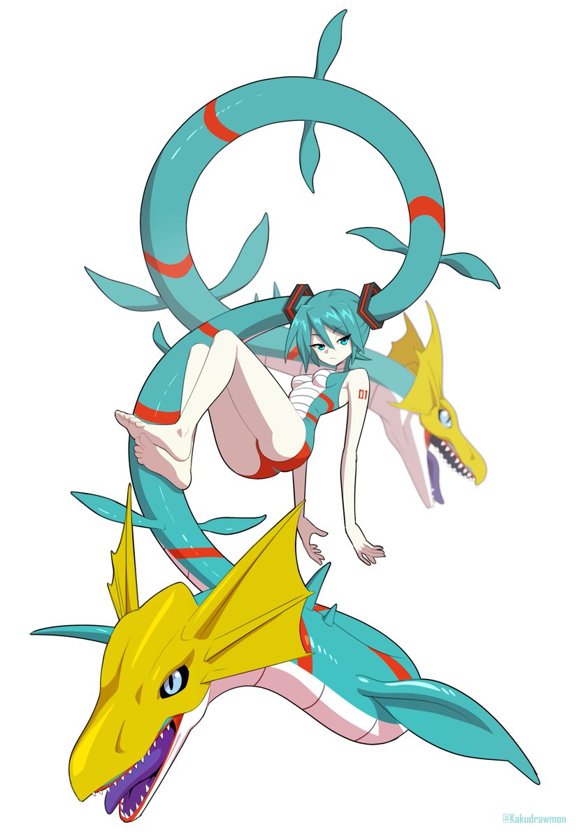Kakudrawmon's tweet photo. MikuSeadramon? 💙#初音ミク https://t.co/rT16zzxKKm