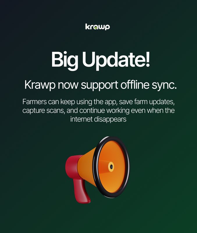 krawpai's tweet photo. Big news!! 🔔

Krawp now support offline sync. https://t.co/AQMBYkXvkL