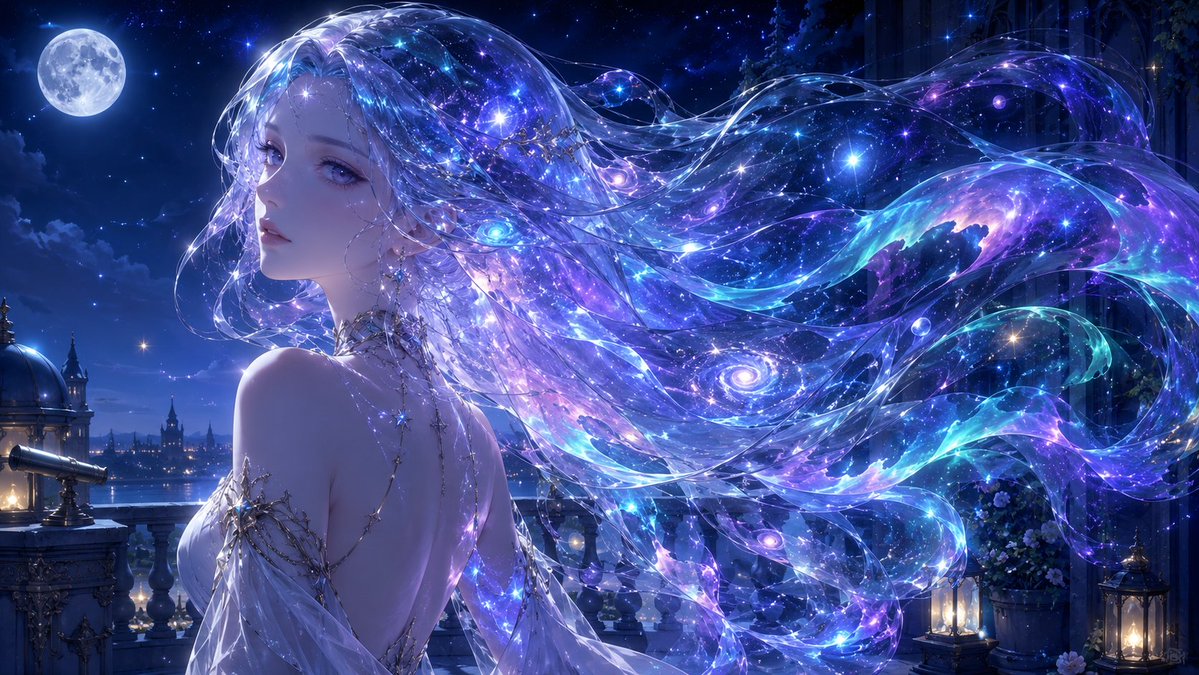 Yunagi_Kyou's tweet photo. 『星雲の女神』 https://t.co/KNj253fvNU