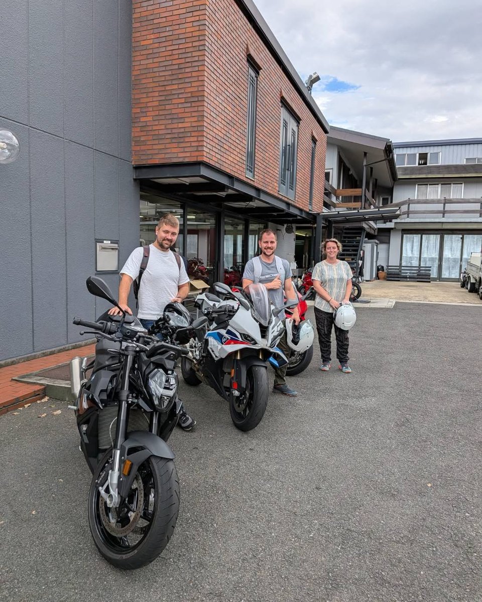 GerardoSchog's tweet photo. We rented them from the Netherlands! All three had ridden Yamahas back home, so we’re thrilled they were impressed by the stability of Ducati and BMW. Miyama and the thatched-roof village are at their best right now—don’t miss Kyoto’s stunning https://t.co/2EqjjR2kB4