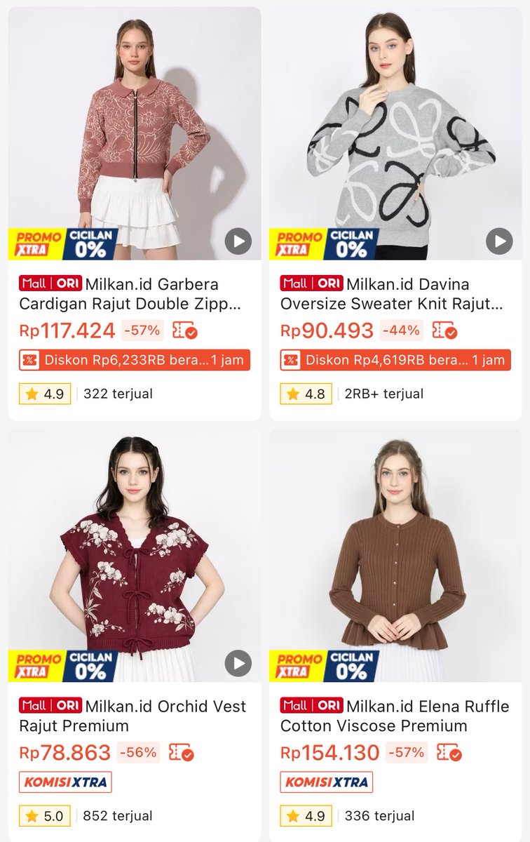 dinziieee's tweet photo. nemuin toko yang jual cardi tapi harganya masih terjangkau bangeett, dan ada yang under 100k jg! BEST BUY PARAH😭 https://t.co/LdlxLadR96