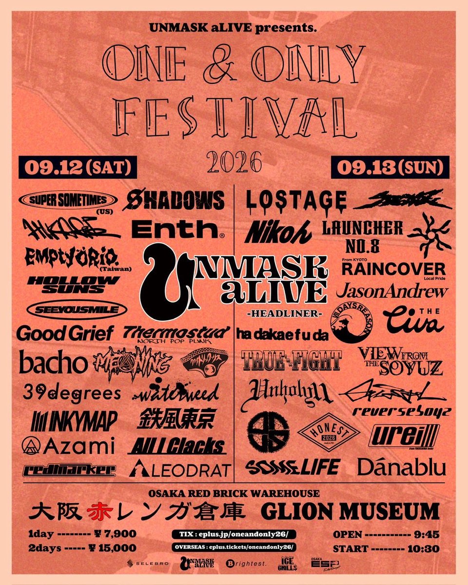 leodrat's tweet photo. 【 9月ライブまとめ🌕】

9/12(土)大阪赤レンガ倉庫 GLION MUSEUM
"ONE &amp; ONLY FESTIVAL 2026"

9/21(月祝)静岡UMBER
"SUM GYEOP SAL CARNIVAL 2026"

9/22(火祝)下北沢SHELTER
"TOKYO CALLING 2026"

9/26(土)大阪府泉佐野市
りんくう野外文化音楽堂
"LEOFES 2026"💫

▼ https://t.co/qqAS8bnstN https://t.co/lzNjqdVWrW