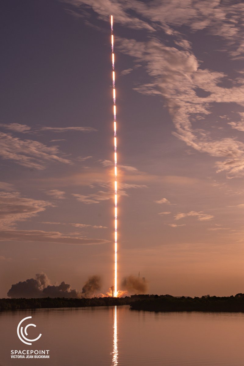 Spacepointorg's tweet photo. After years of extraordinary work, the Nancy Grace Roman Telescope has successfully launched from @NASAKennedy yesterday on @SpaceX Falcon Heavy rocket and is on its 3-month journey to L2.    >>  Latest reports indicate Solar Array Sun Shield and Lower Instrument Sun Shade have successfully deployed, powering the observatory and shading instruments!  GO ROMAN!