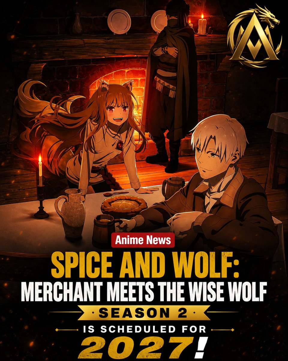 Anime_Shadows_'s tweet photo. Spice and Wolf: MERCHANT MEETS THE WISE WOLF Season 2 is scheduled for 2027! https://t.co/MfxdEbToxF