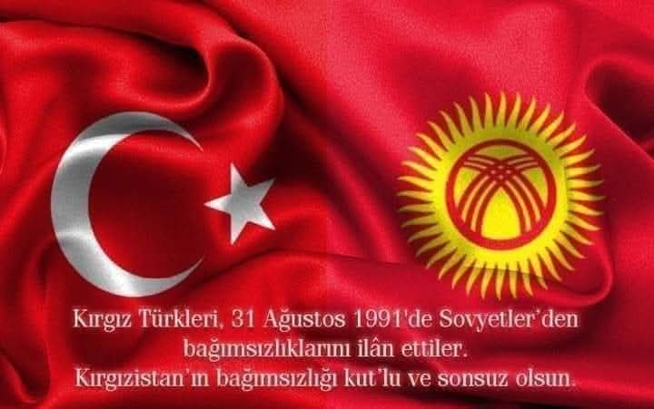 FatihOk5's tweet photo. Kırgız Türkleri, 31.08.1991'de Sovyetler'den bağımsızlıklarını ilân ettiler.

Türkistan coğrafyasında Türk Elleri’nin birliğini göreceğimiz kutlu günlere...

🇰🇬Kırgızistan'ın bağımsızlık günü kutlu  olsun. https://t.co/3GFL8Hy8l1