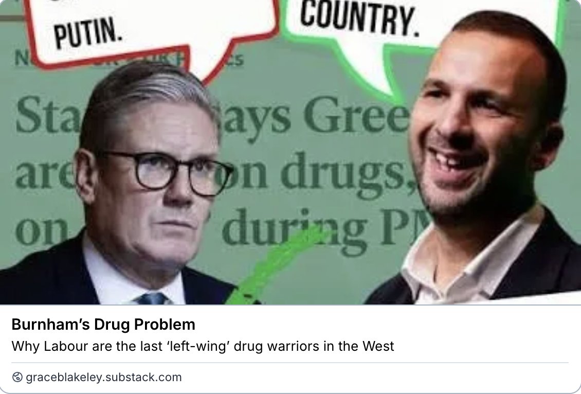 graceblakeley's tweet photo. "The communities with the highest rates of drug deaths are also those that have been failed by our crumbling economic system: crushed by deindustrialisation, austerity and the dismantling of the social fabric."

Amazing guest post by @KojoKoram 
https://t.co/JOVlLvIdX5 https://t.co/wTuRgYBp7b