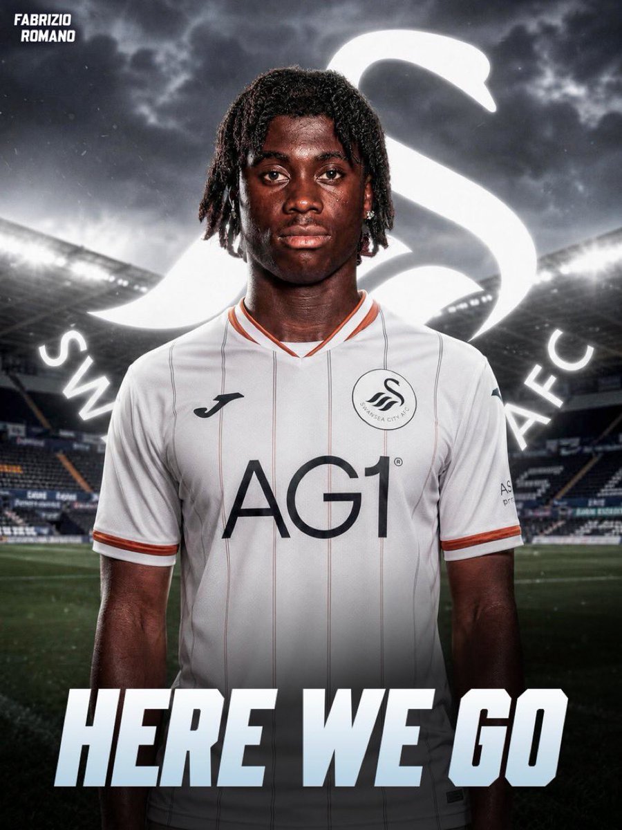 Fabriz_Roman0's tweet photo. 🚨⚪️⚫️ EXCLUSIVE: Swansea agree deal to sign Jeremy Monga from Manchester City, here we go!

Verbal agreement in place on loan move for the talented winger, approved by #MCFC and Enzo Maresca as ideal destination to develop.

No buy clause as Monga returns to City in June 2027. https://t.co/yijfVqhJ4c