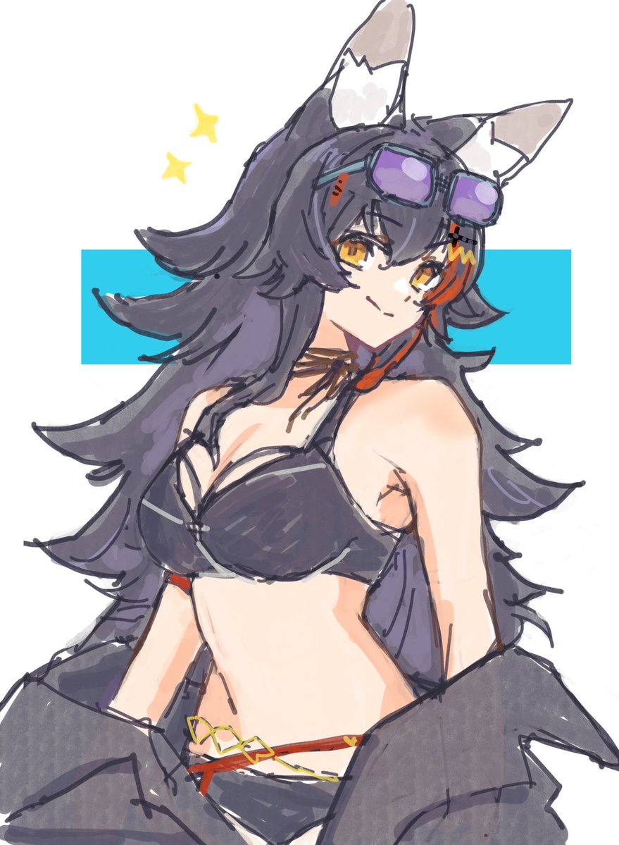 pohitashi's tweet photo. 8月もミオちゃんでした #今月描いた絵を晒そう https://t.co/KQKCTQxKLG