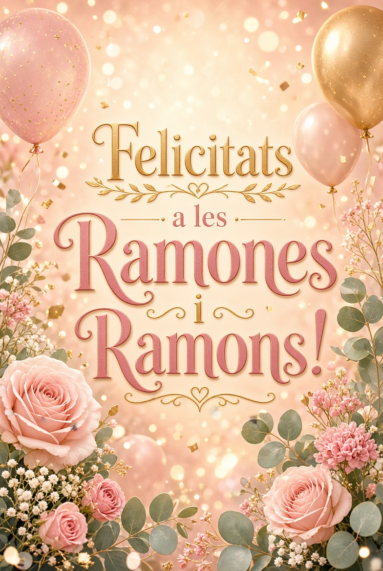 ripollvinyals's tweet photo. 🎉💐 Avui és dia de celebrar! Moltes felicitats a totes les Ramones i Ramons! 🥳❤️ Que gaudiu molt del vostre dia, envoltats de somriures, afecte i molta alegria. 🥂✨
Per molts anys i a celebrar-ho com cal! 🎂🎈
#SantRamon #Ramona #Ramon #Felicitats #PerMoltsAnys ❤️ https://t.co/x5sxicOYzo