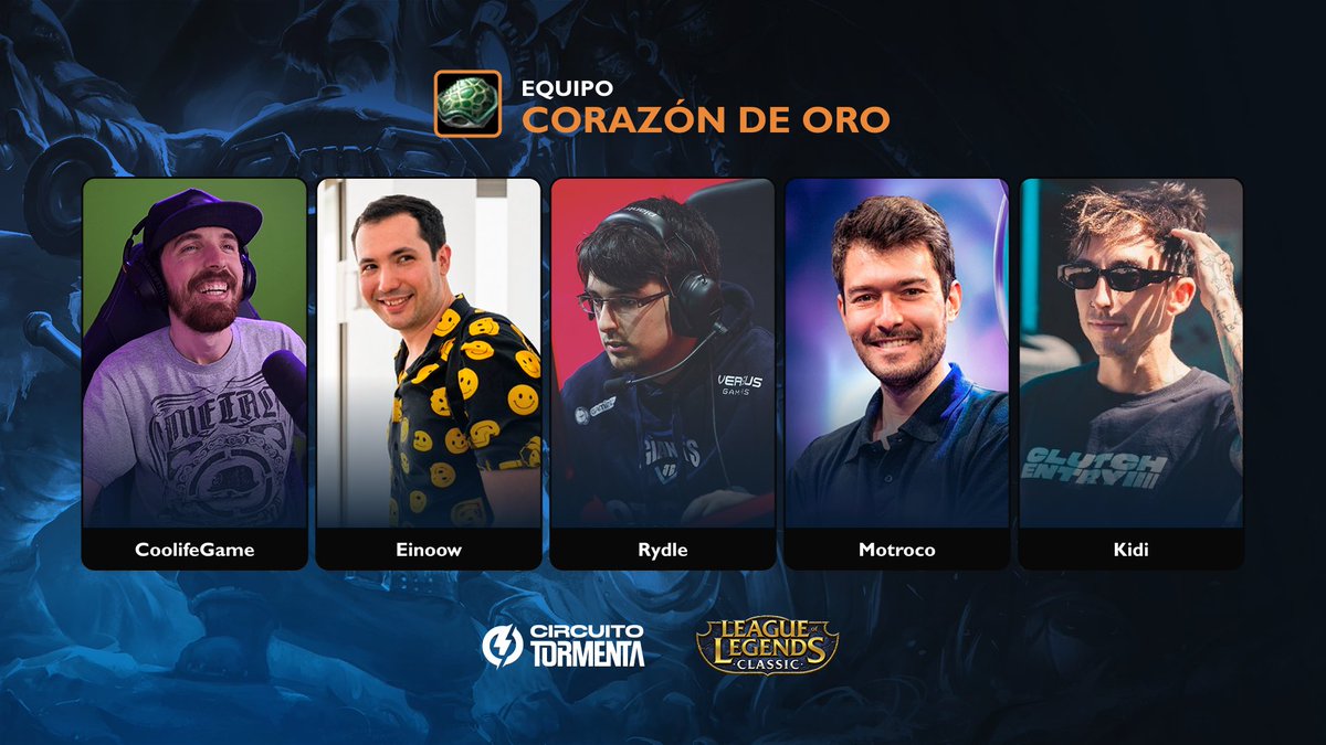 lol_es's tweet photo. 🧡EQUIPO CORAZÓN DE ORO
Hay cosas que el oro no puede comprar... y menos este pedazo de roster 

⚔️ @CooLifeGame 
⚔️ @Einoow 
⚔️ @RydleFS 
⚔️ @motroco 
⚔️ @KidiIRL  

Ellos forman CORAZÓN DE ORO y vienen preparados para cerrar #GO4LOL como se merece. 🔥

¿Team🧡? https://t.co/7jZ4aba4jr