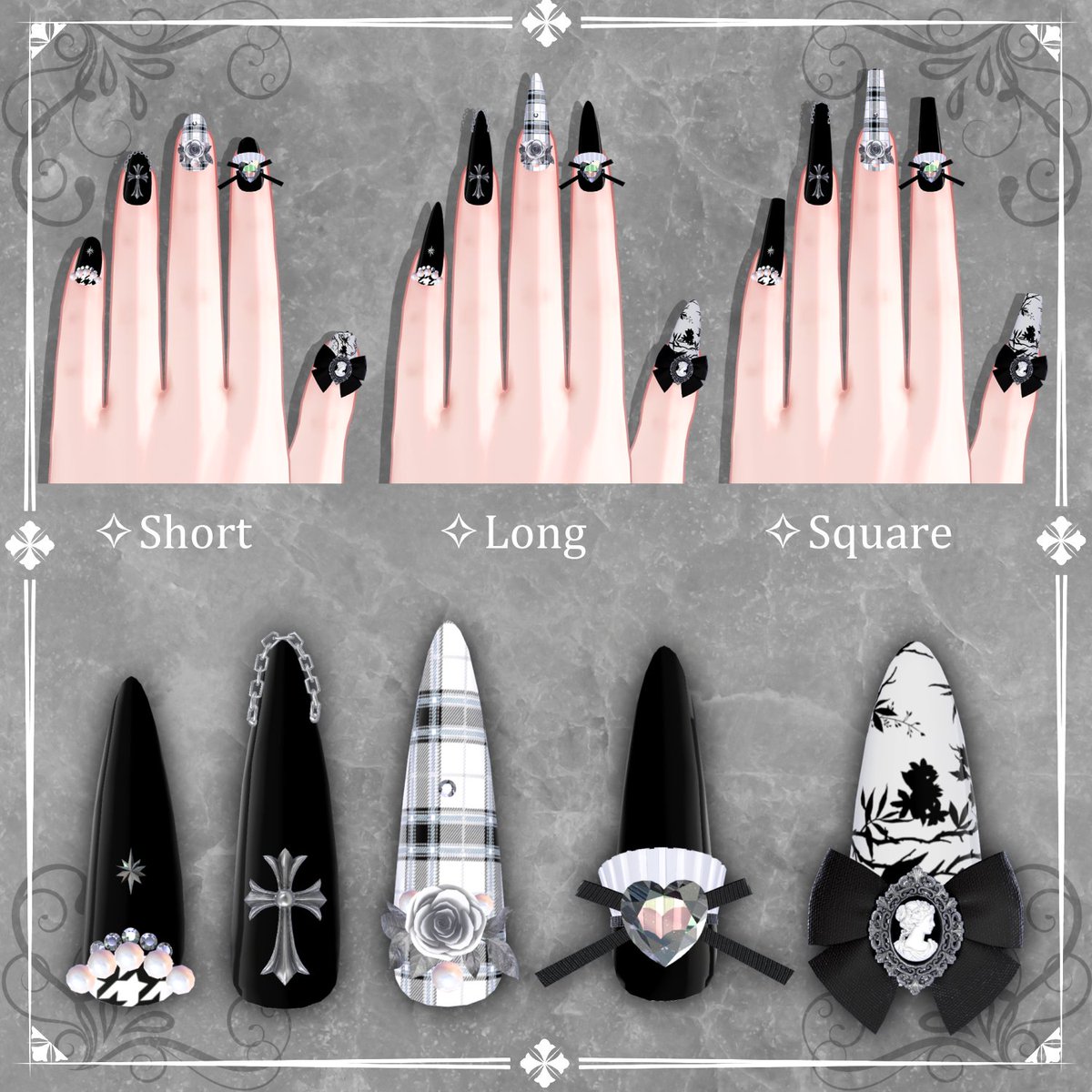 oouu_vrc's tweet photo. ⭑˚⋆⸜ RPキャンペーン ⸝⋆˚⋆⭑

#SALVATOR3D 様 新作ネイル
【Sovereign Lady Nails】発売記念🎀

🎁抽選で3名様にFULL PACKをプレゼント🎁

✅応募方法(～9/3)
・@oouu_vrc をフォロー
・このポストをRP

ぜひお気軽にご応募ください ⟡˖⁺ https://t.co/DWsfeV6m9L
