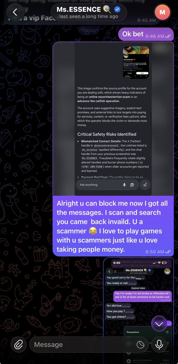 Devilbiggestopp's tweet photo. Busted 😂😂‼️‼️‼️ mf stupid SCAM ALERT 🚨 ‼️‼️‼️‼️😂😂 #facetime #content #nude #meetup https://t.co/wPJAsNaGNi