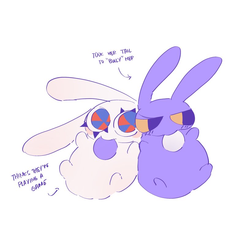 nomi_illust's tweet photo. Funnybunnies and their tails https://t.co/y4xRFzMeOX
