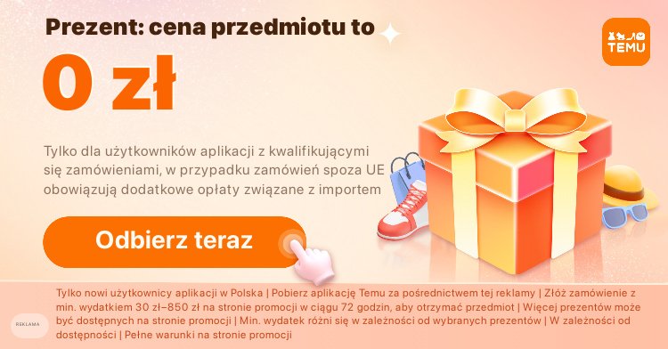 Dragon_Studioo's tweet photo. 🔥 Na wyciągnięcie ręki! Odbierz prezenty 0 zł w https://t.co/BnK5SHlcCv i wyszukaj alp884578 w aplikacji Temu! Skorzystaj z darmowej wysyłki i możliwości darmowego zwrotu w ciągu 90 dni!✅
⚠️ Tylko dla użytkowników aplikacji z kwalifikującymi się zamówieniami. https://t.co/zw0G6gyA52