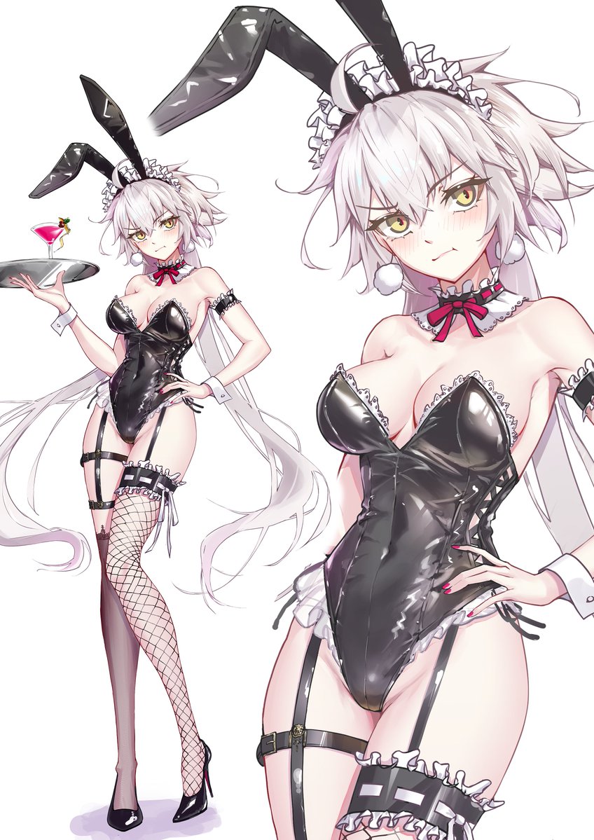 atenderliver's tweet photo. バニーの日大遅刻✨
こちらも着せられてる系のジャンヌオルタさん🐰💢🔥💕 https://t.co/QbZB2k7UhF